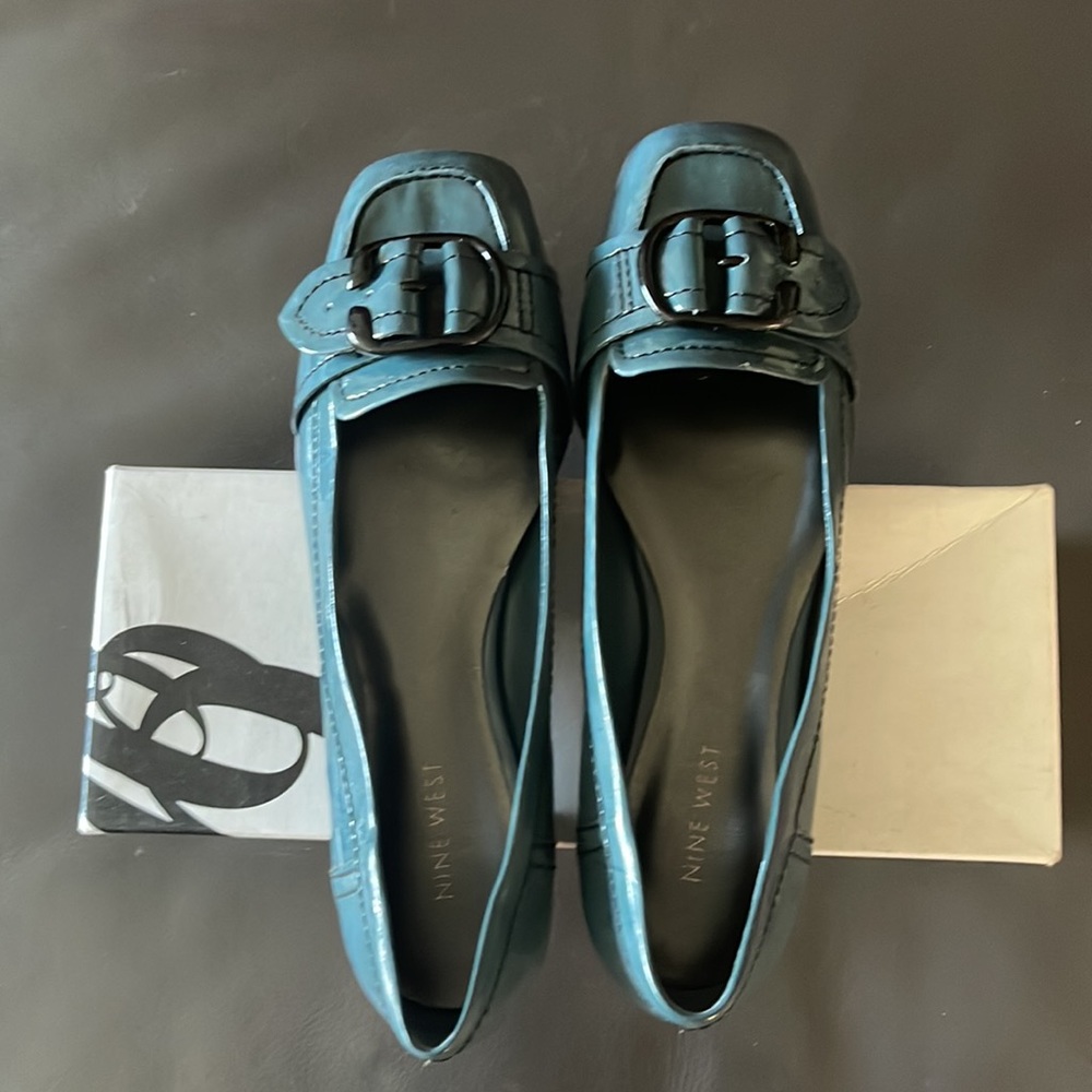 Nine West Teal Loafers